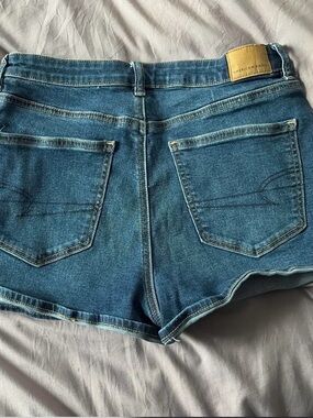 American Eagle Outfitters Medium Blue Denim High-Rise Jean Shorts